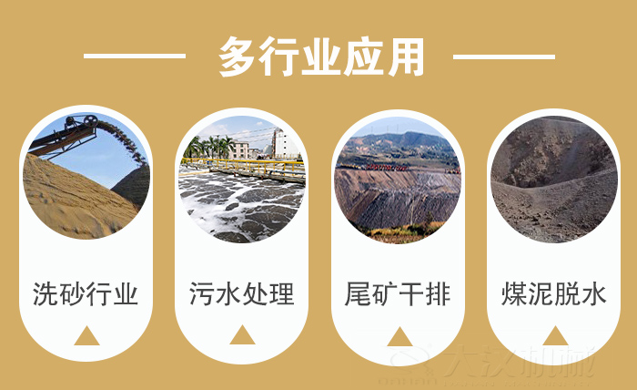 矿用直线葫芦娃视频下载适用行业：洗砂行业，污水处理，尾矿干排，煤泥脱水。